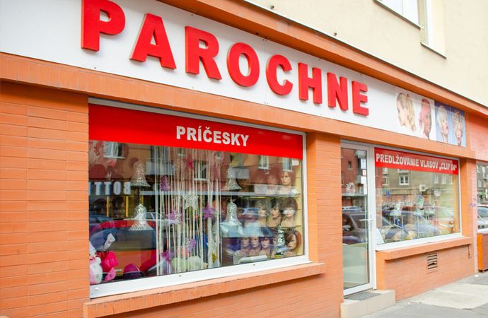 Obchod s parochňami v Bratislave na Krížnej ulici